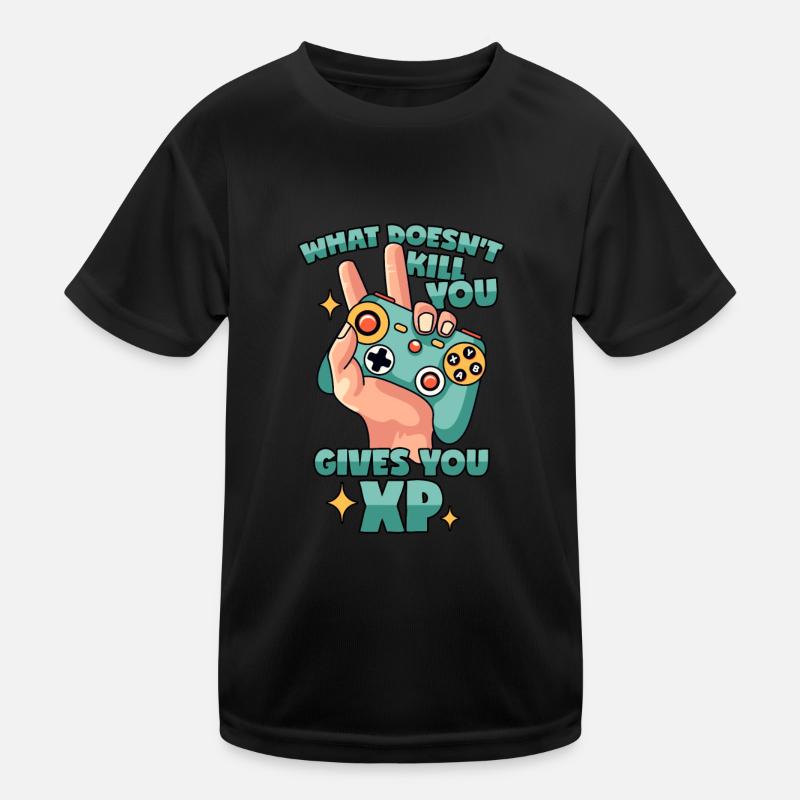 Gamer Quote XP Gaming Kids Functional T-Shirt