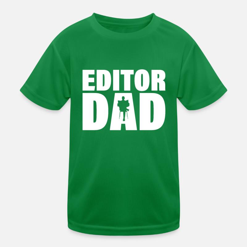 Job - Editor Father Kids Functional T-Shirt