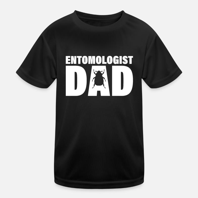 Job - Entomologe Papa Kinder Funktions-T-Shirt