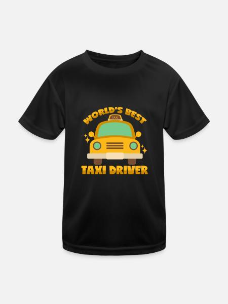 Meilleur chauffeur de taxi au monde - T-shirt sport Enfant - noir - Devant