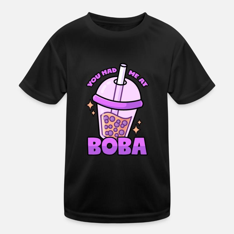 Boba: Thé à bulles T-shirt sport Enfant