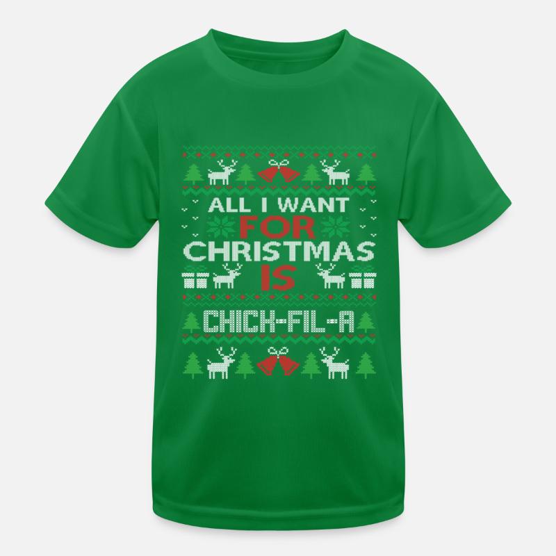 Tout ce que je veux pour Noël, c’est Chick Fil A T-shirt sport Enfant