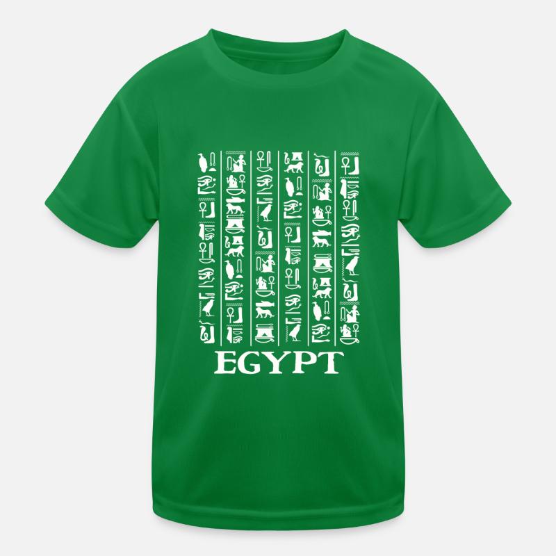 Hiéroglyphes Pyramides Egypte ancienne T-shirt sport Enfant