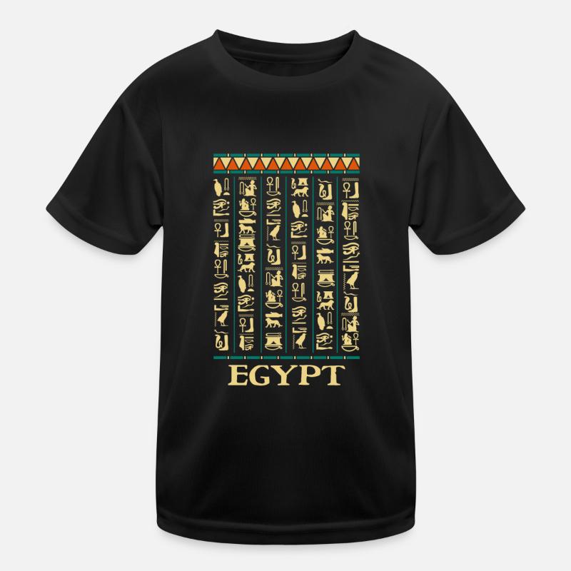 Hieroglyphics Pyramids Ancient Egypt Kids Functional T-Shirt