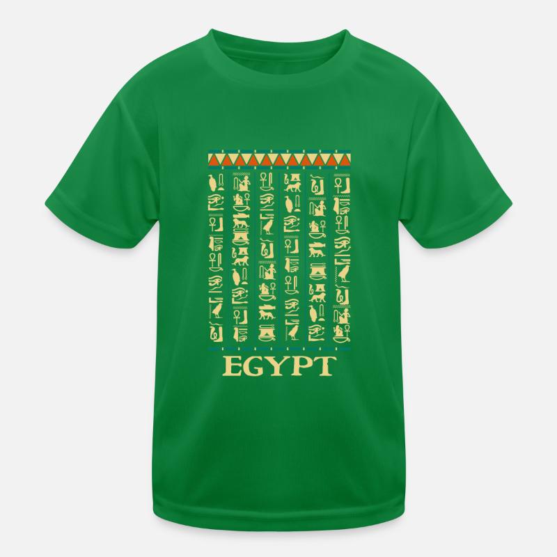 Hieroglyphics Pyramids Ancient Egypt Kids Functional T-Shirt