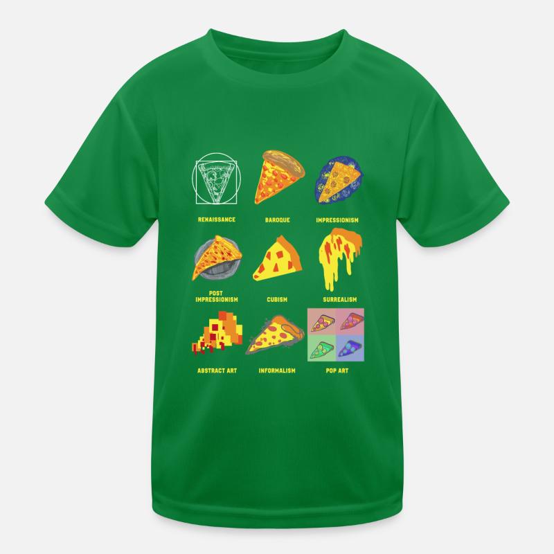 Geschichte der klassischen Kunst Fun Pizza Kinder Funktions-T-Shirt