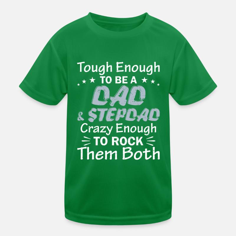 Dad Stepdad Funny Fathers Day Birthday Step Kids Functional T-Shirt