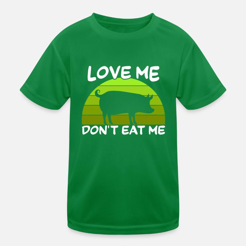 Aimez-moi ne me mangez pas - dicton végétalien T-shirt sport Enfant