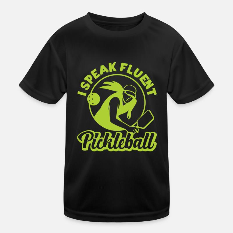 Pickleball Retro I Speak Fluent Kinder Funktions-T-Shirt