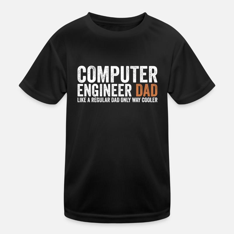 Papa - Computeringenieur Kinder Funktions-T-Shirt