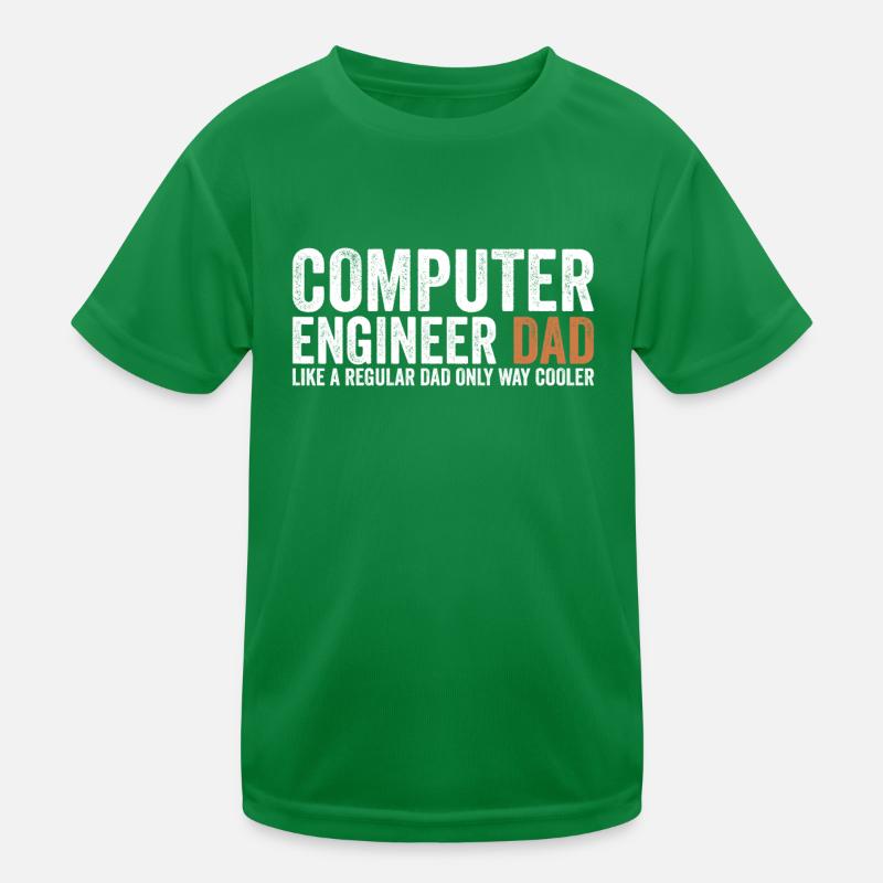 Papa - Computeringenieur Kinder Funktions-T-Shirt