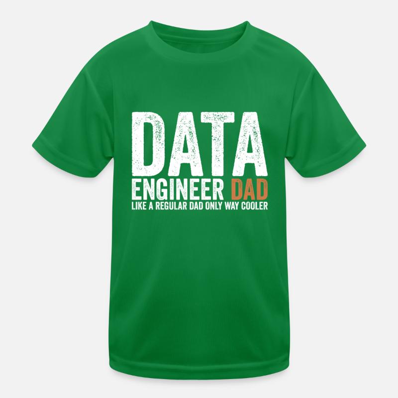 Papa - Dateningenieur Kinder Funktions-T-Shirt