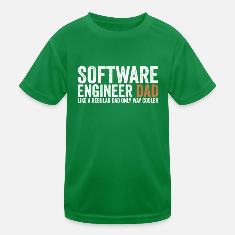 Father - Software Engineer Kids Functional T-Shirt