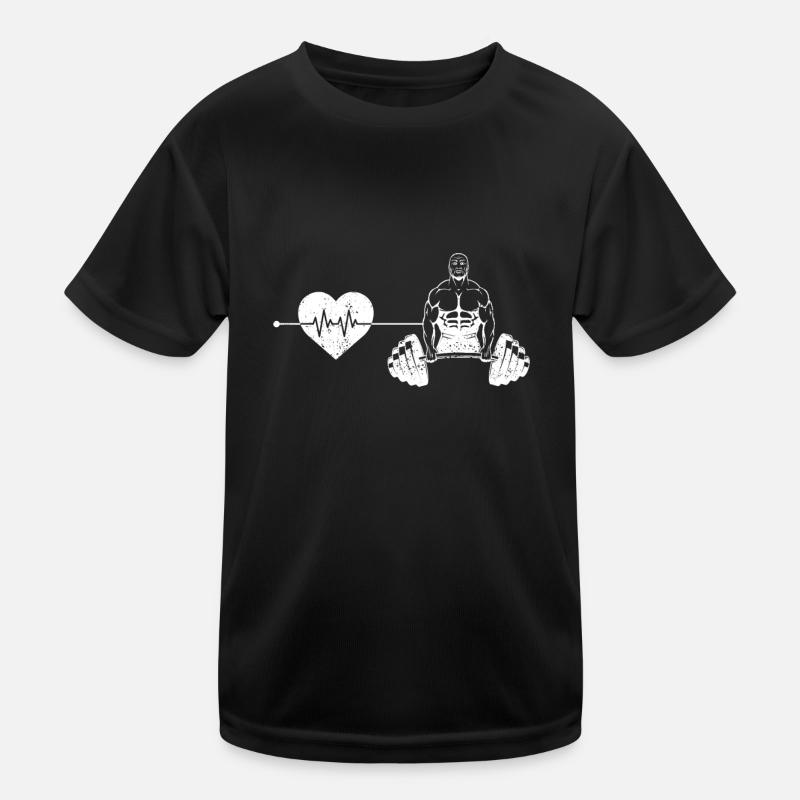 Rythme cardiaque de musculation T-shirt sport Enfant