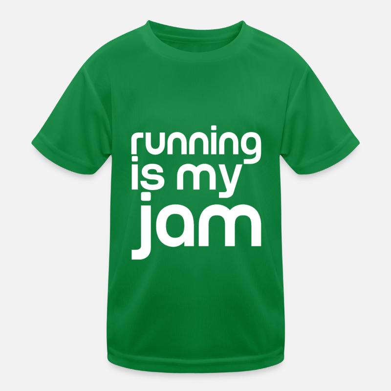 Running Is My Jam Kinder Funktions-T-Shirt