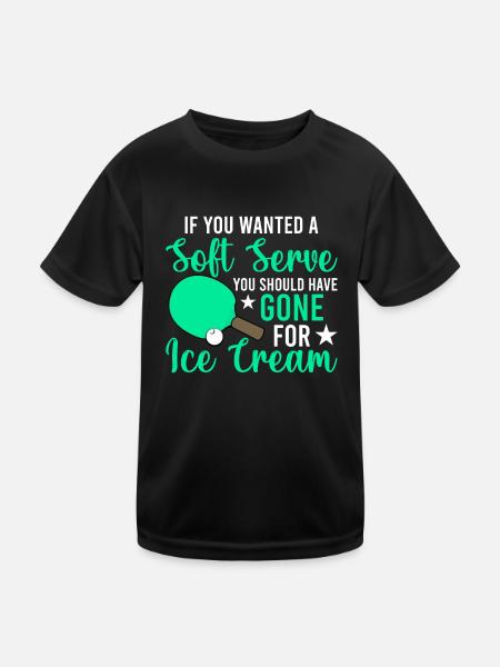 Si vous voulez une portion molle - amusant - T-shirt sport Enfant - noir - Devant