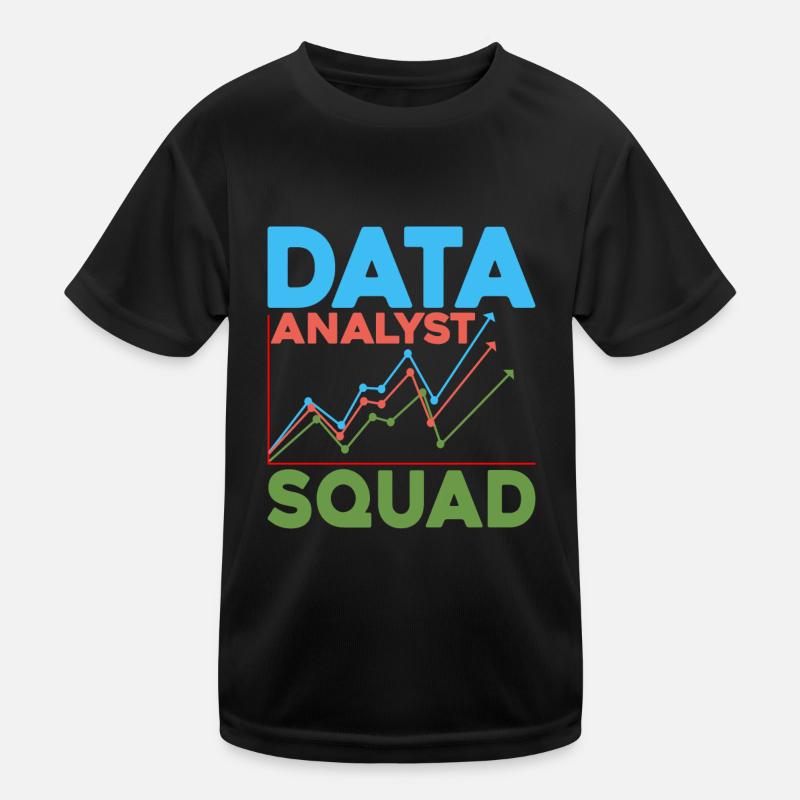 Data Analyst Squad 5 Kids Functional T-Shirt