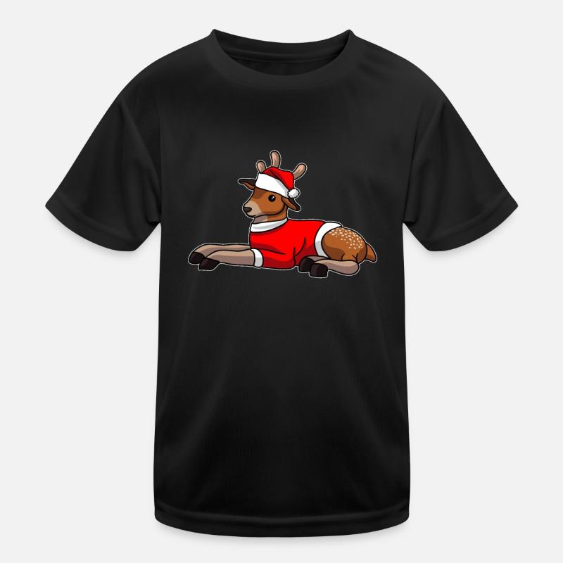 Chapeau de Noël de cerf T-shirt sport Enfant