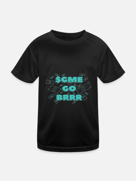 Sgme Go Brrr - Kinder Funktions-T-Shirt - Schwarz - Vorne