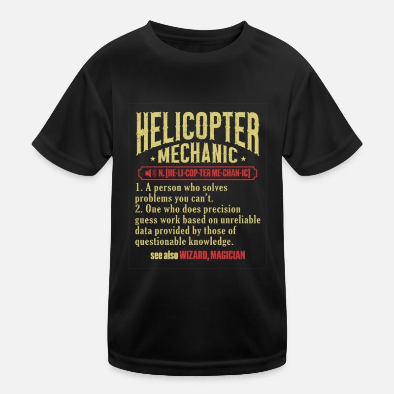 Technicien d’hélicoptère Mécanicien d’hélicoptère T-shirt sport Enfant