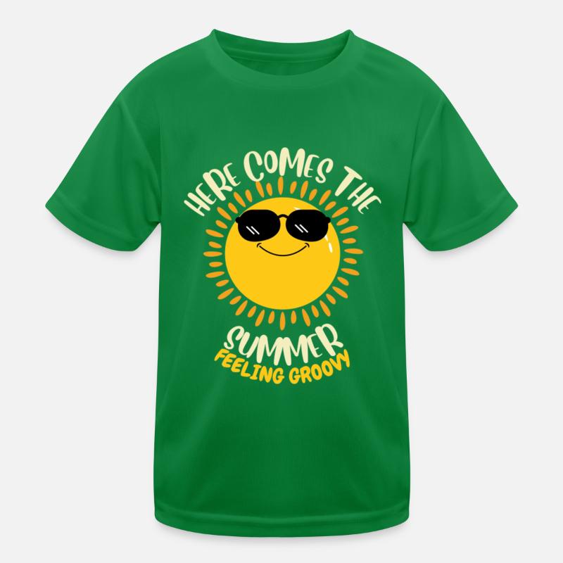 Here Comes The Summer Feeling Groovy Kinder Funktions-T-Shirt