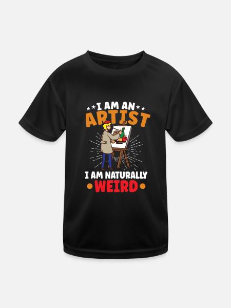 Artiste Peinture Peintre Art Couleur Art Professeur - T-shirt sport Enfant - noir - Devant