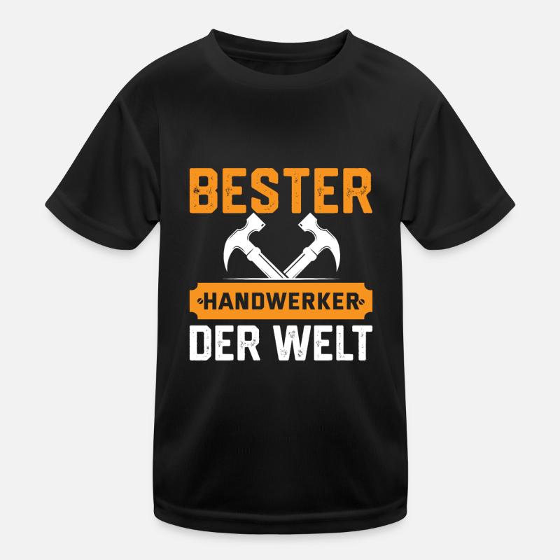 Bester Handwerker der Welt Lustig Handwerk Kinder Funktions-T-Shirt
