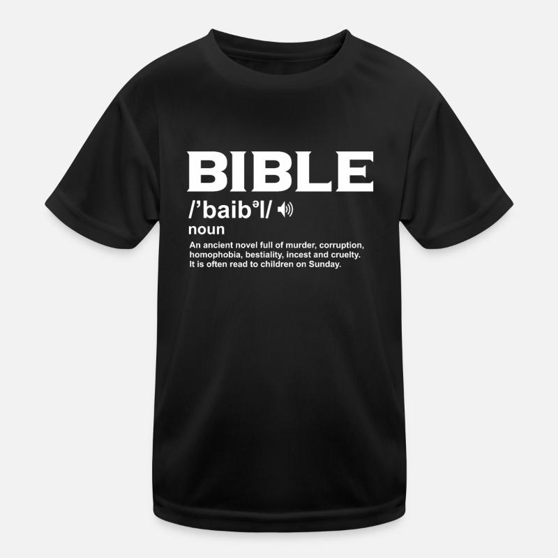Funny Bible Definition For Atheist Kids Functional T-Shirt