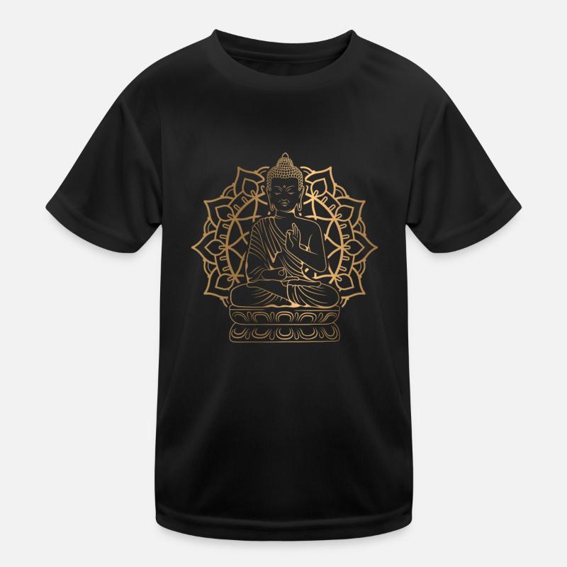 Guatama Buddha Statue Meditating For Buddhist Enth Kinder Funktions-T-Shirt
