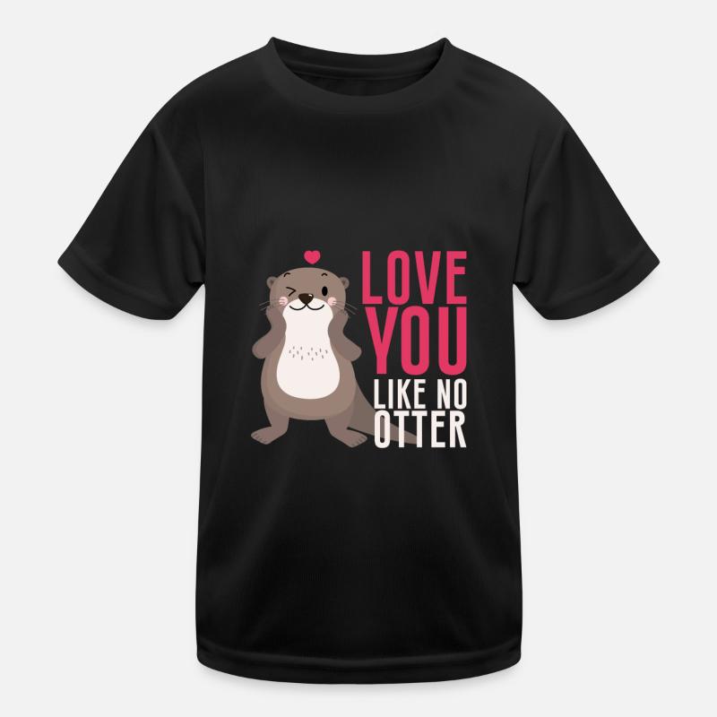 Je t’aime comme pas de loutre T-shirt sport Enfant