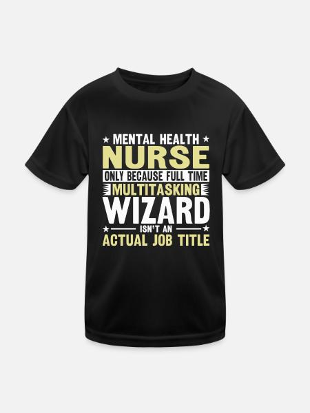 Nurse just because full-time multitasking - Kids Functional T-Shirt - black - Front