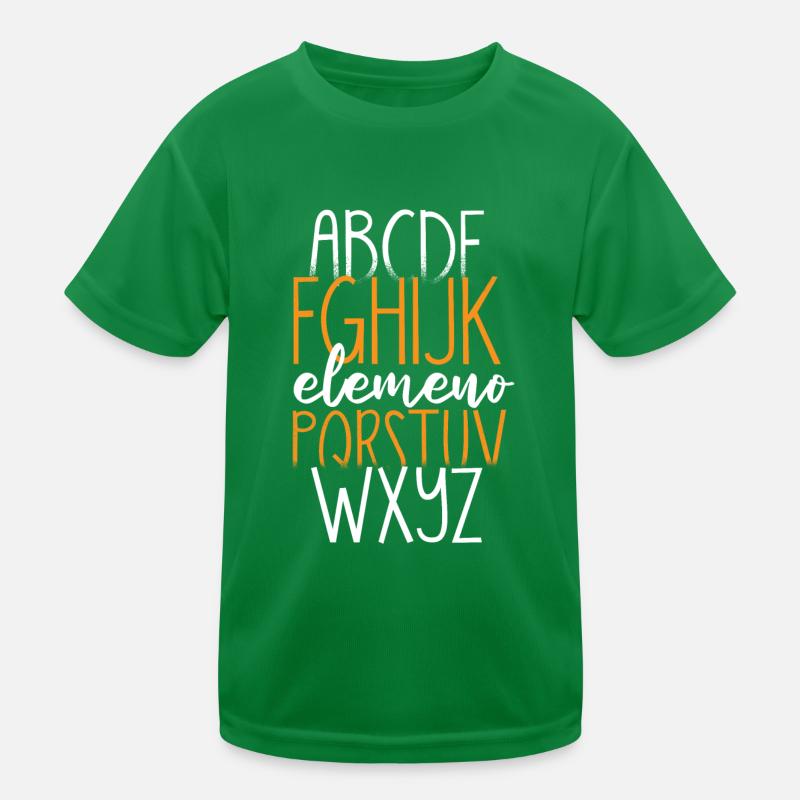 ABCs Hello Kindergarten Back to School Kids Functional T-Shirt