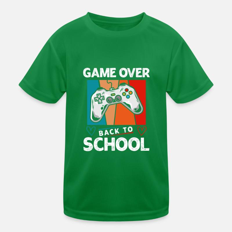 Game Over Schule Kinder Funktions-T-Shirt