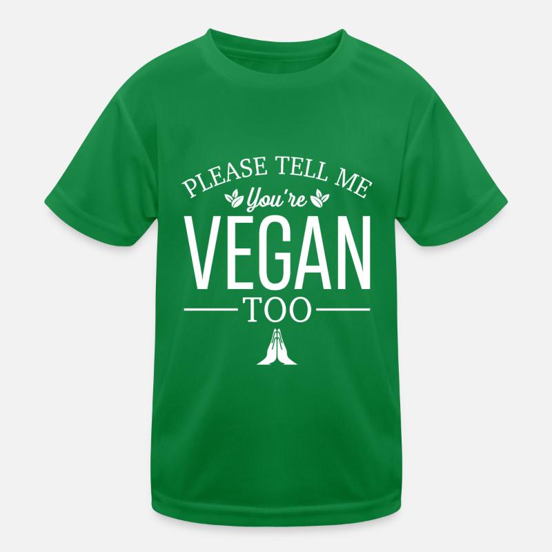 S’il vous plaît dites-moi que vous êtes végétalien aussi T-shirt sport Enfant