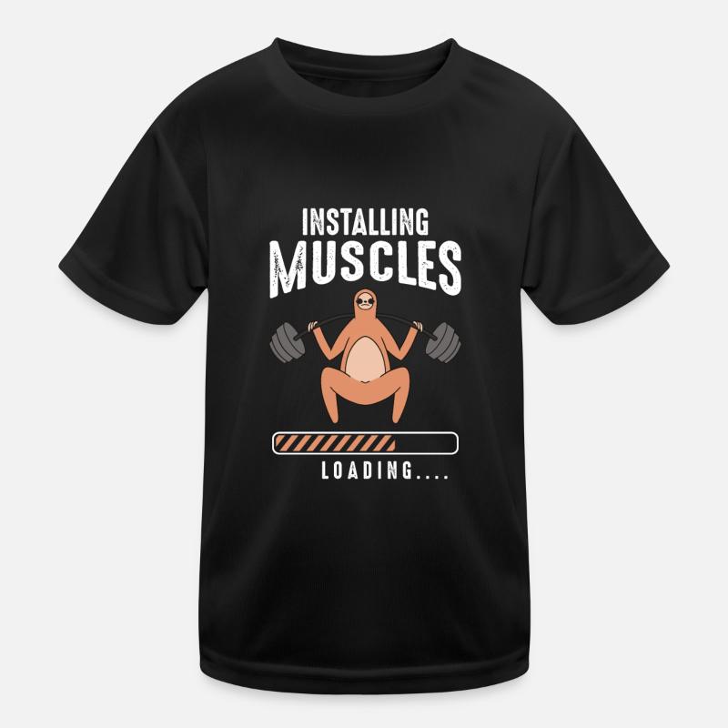 Installation de la charge musculaire T-shirt sport Enfant