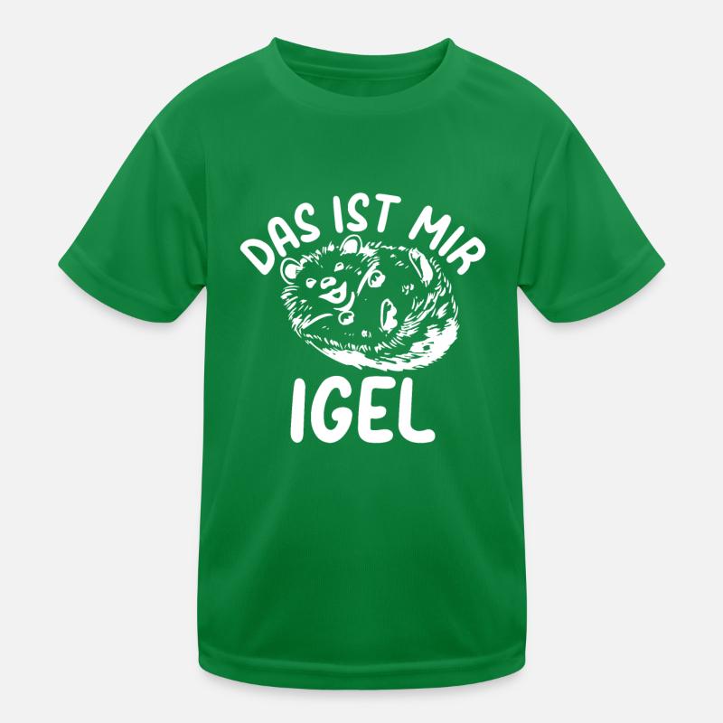 Igel Spruch Das Ist Mir Igel - Stacheligel Braunbr Kinder Funktions-T-Shirt