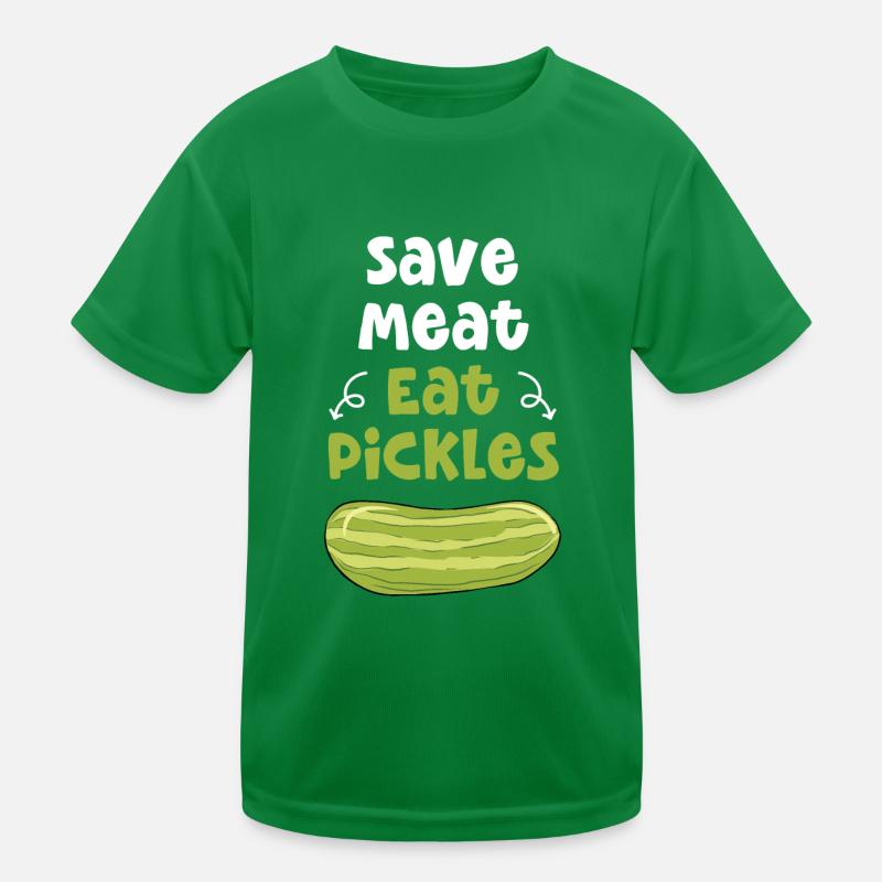 Save Meat Eat Pickles Kinder Funktions-T-Shirt