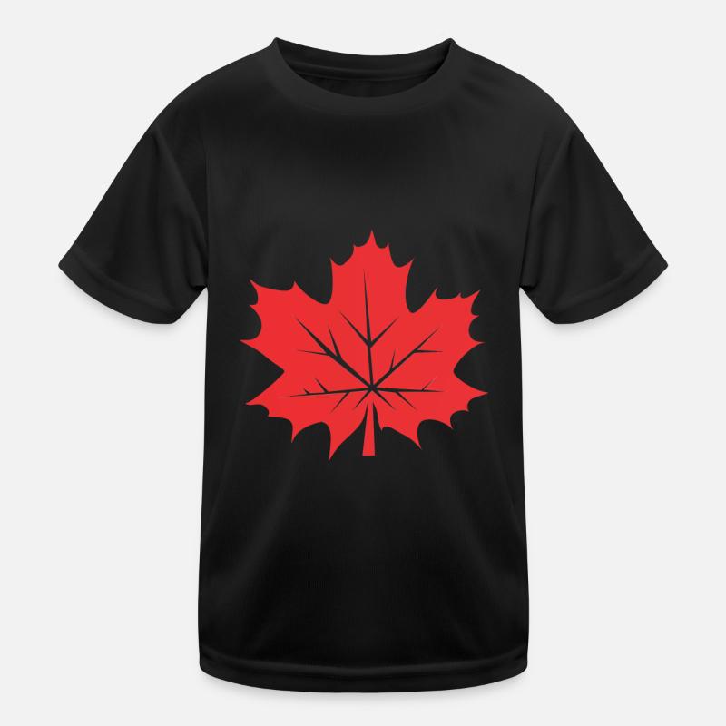 Leaf Maple Leaf Canada Tree Kids Functional T-Shirt
