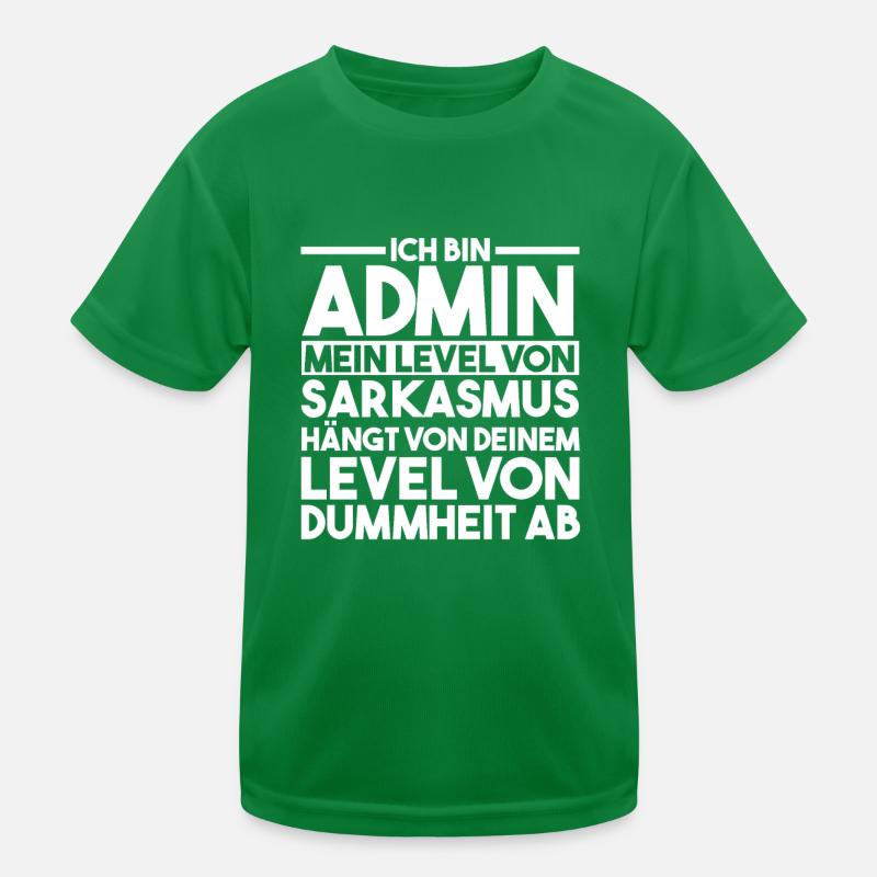 Administrator Informatiker Programmierer Admin Kinder Funktions-T-Shirt