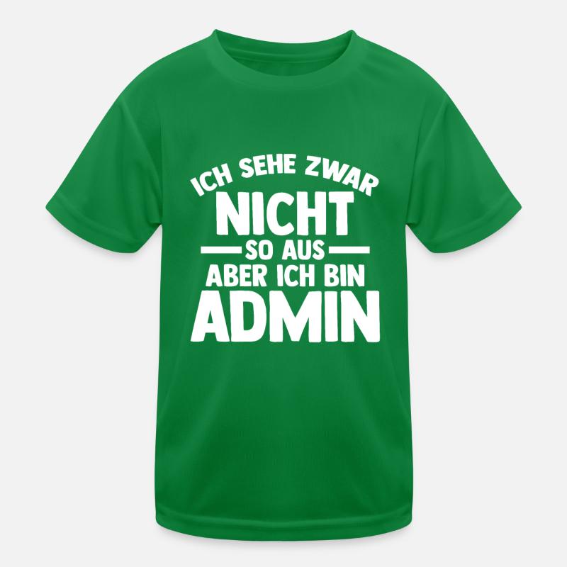 Informatiker Programmierer Admin Administrator Kinder Funktions-T-Shirt