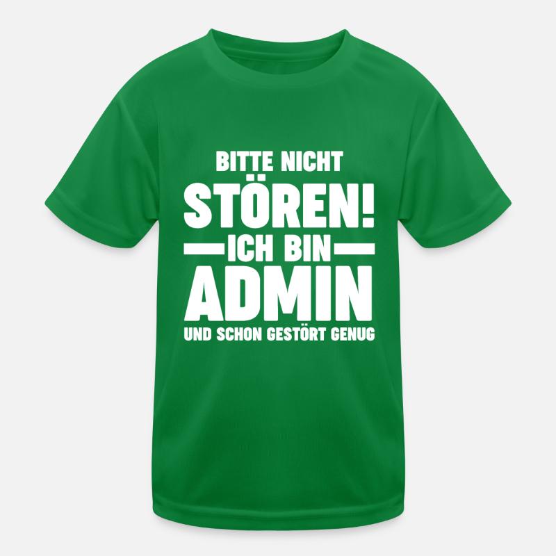 Informatiker Programmierer Admin Administrator Kinder Funktions-T-Shirt