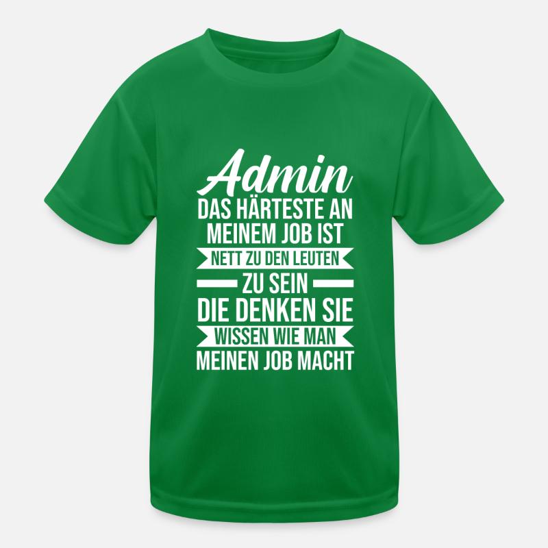 Informatiker Programmierer Admin Administrator Kinder Funktions-T-Shirt