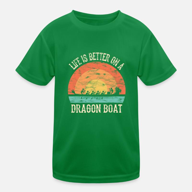 Course de bateaux-dragons chinois T-shirt sport Enfant