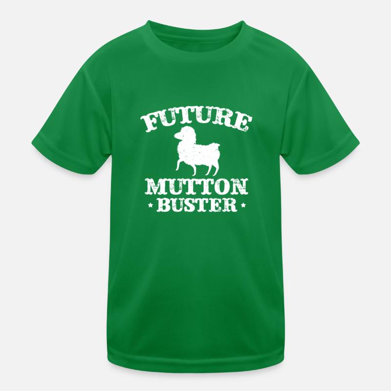 Future Mutton Buster Kinder Schaf Reitschule Kinder Funktions-T-Shirt