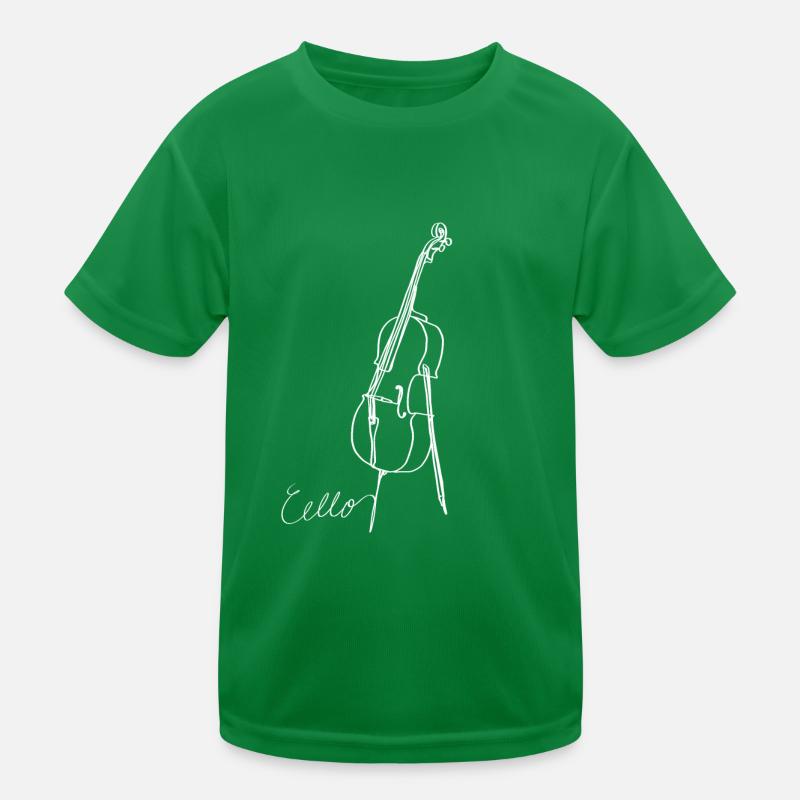 Cello Oneline Art - Musicien de violoncelle Violoncelliste T-shirt sport Enfant