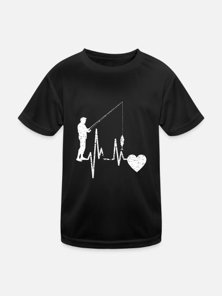 Hameçons Pêche Pêche Pêche Pêche Pêche - T-shirt sport Enfant - noir - Devant