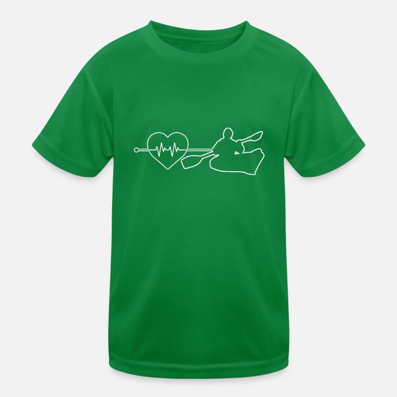 Battement de cœur du canoë T-shirt sport Enfant
