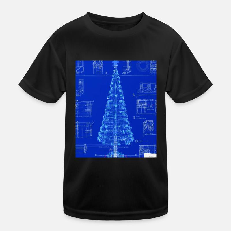 Plan schématique de l’arbre de Noël T-shirt sport Enfant