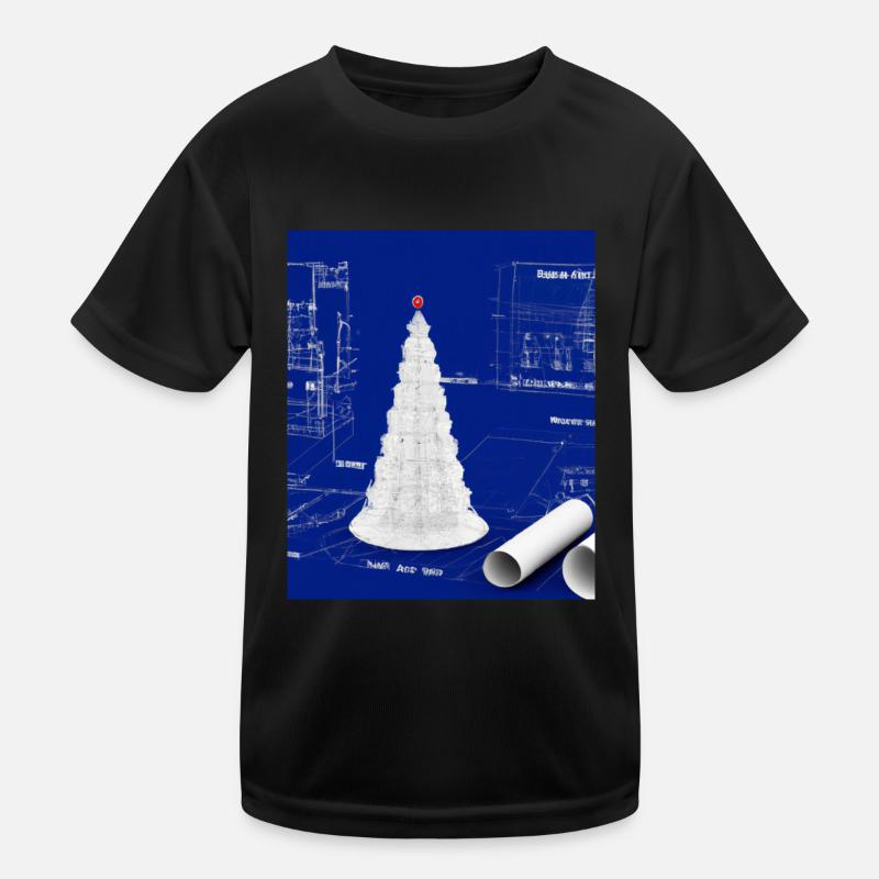 Plan schématique de l’arbre de Noël T-shirt sport Enfant