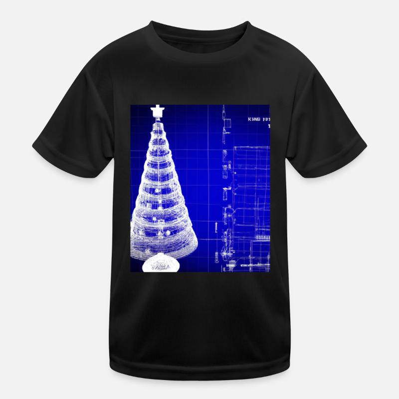 Plan schématique de l’arbre de Noël de Noël T-shirt sport Enfant